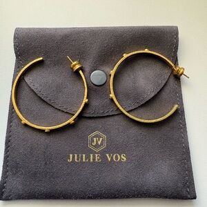 Julie Vos Gold Hoop Earrings